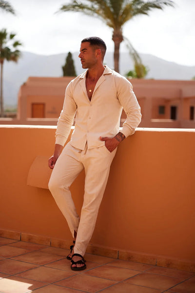 Tim – Ensemble estival en lin pour homme