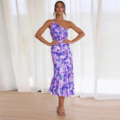 Eliza – Robe à bretelle unique