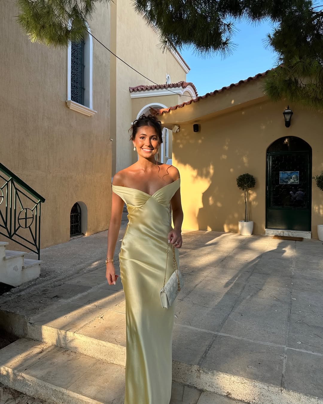 Emory - Robe maxi satin dos nu