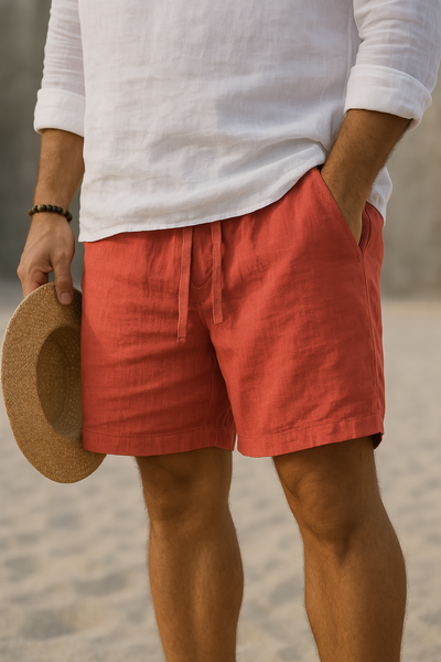 Lorenzo - Pantalon en Coton-Lin