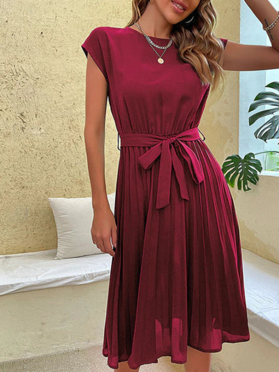 Claire – Robe Plissée Décontractée