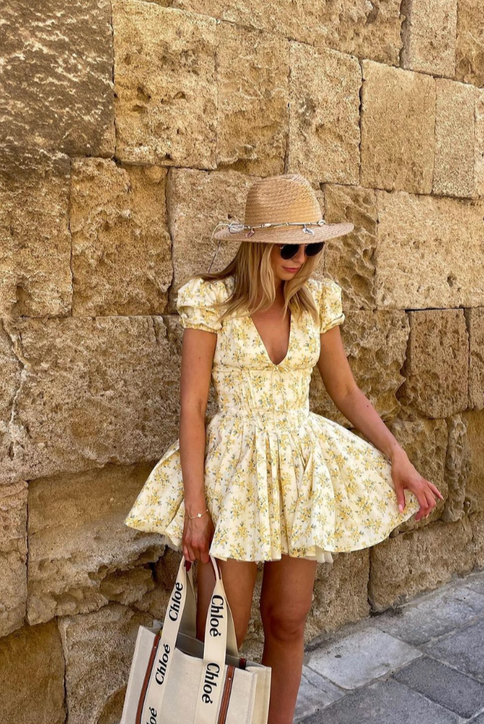 Vivienne - Robe mini fleurie