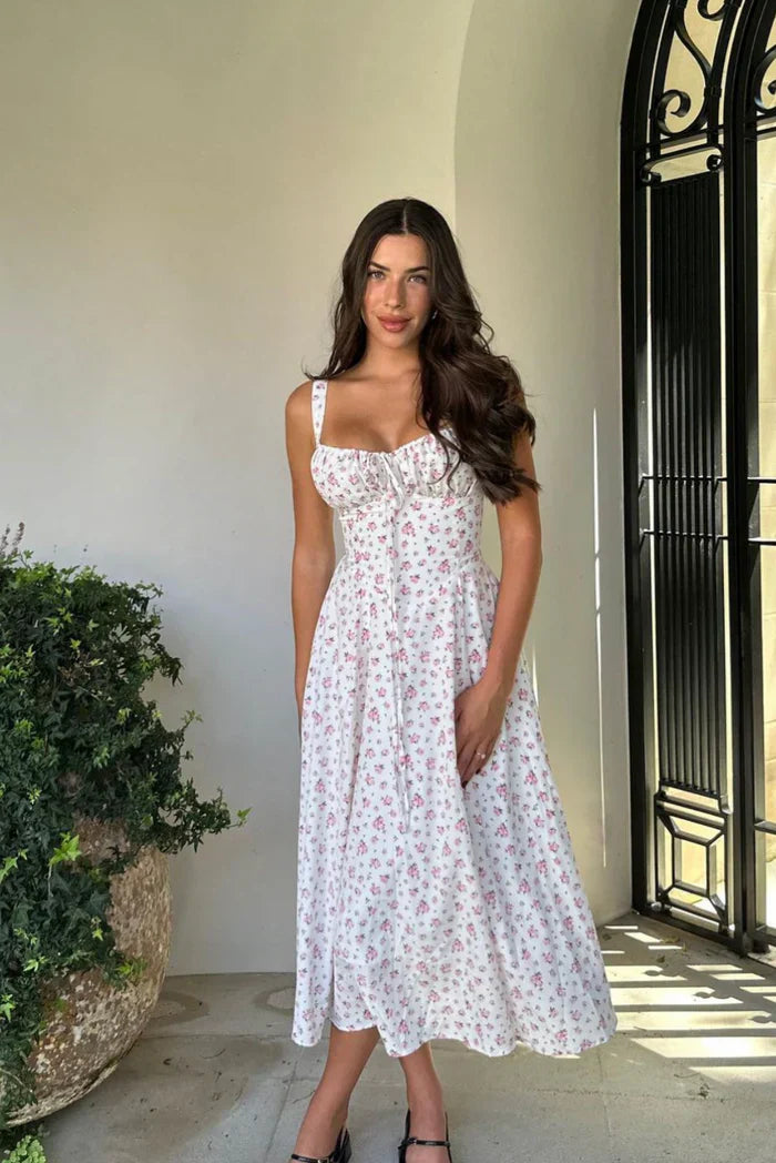 Meredith - Robe midi corset