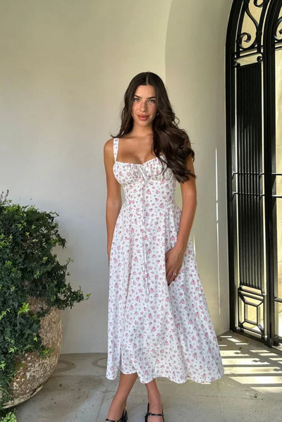 Meredith - Robe midi corset