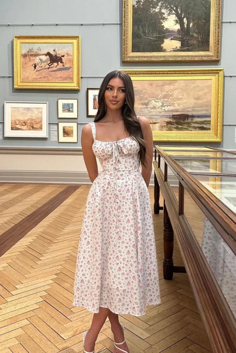 Meredith - Robe midi corset