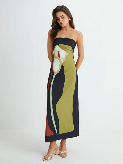 Harper - Robe maxi sans bretelles