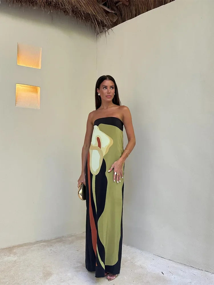 Harper - Robe maxi sans bretelles