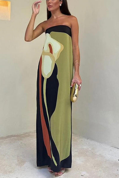 Harper - Robe maxi sans bretelles