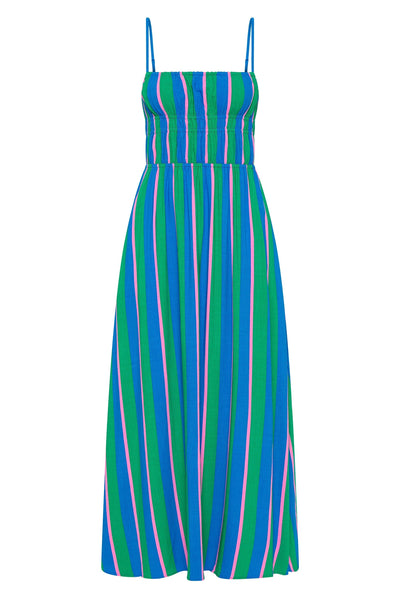 Gigi - Robe rayée Peppermint fraîche et flatteuse