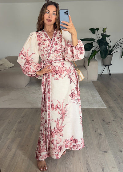 Soline - Robe longue à motif floral