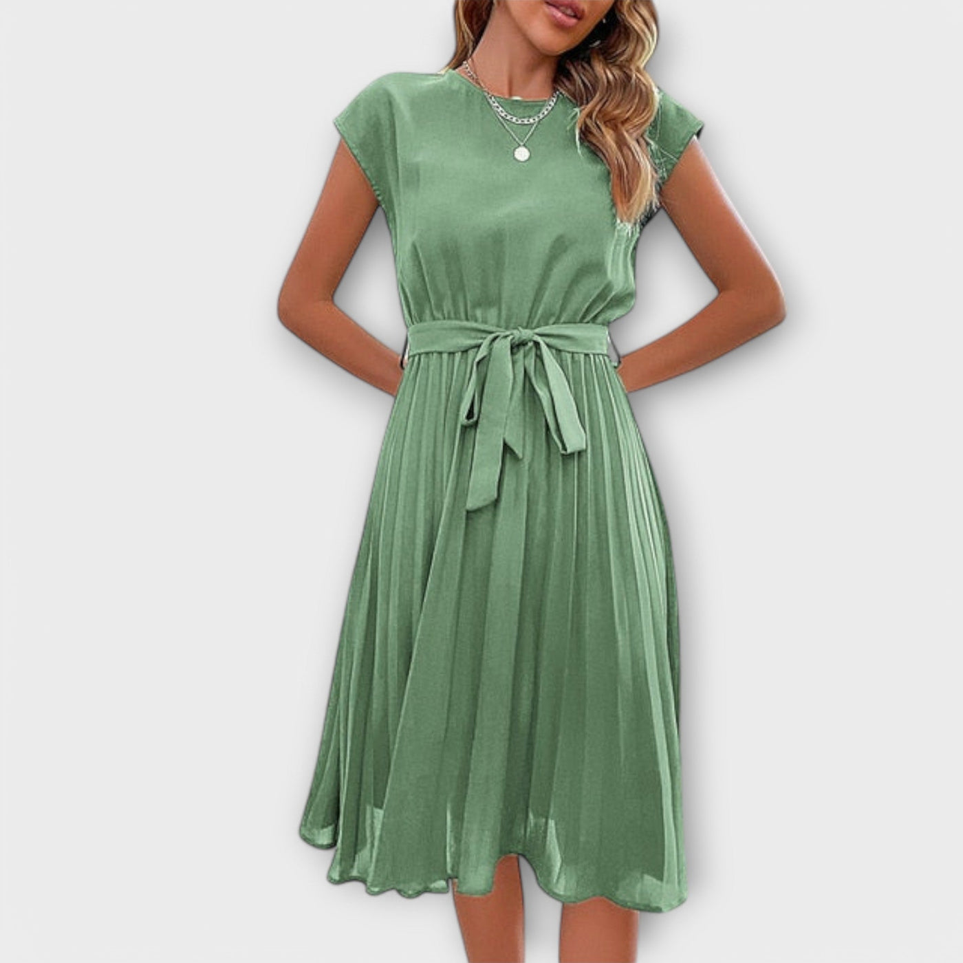 Claire – Robe Plissée Décontractée