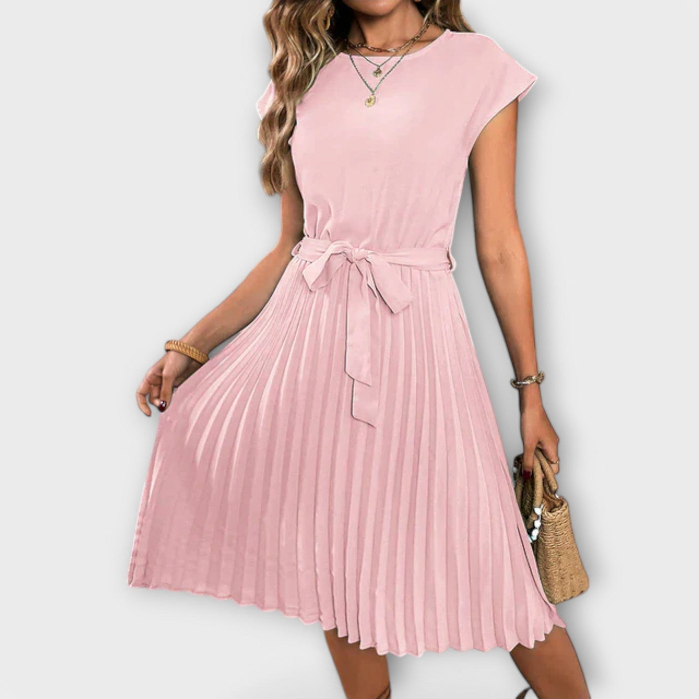 Claire – Robe Plissée Décontractée