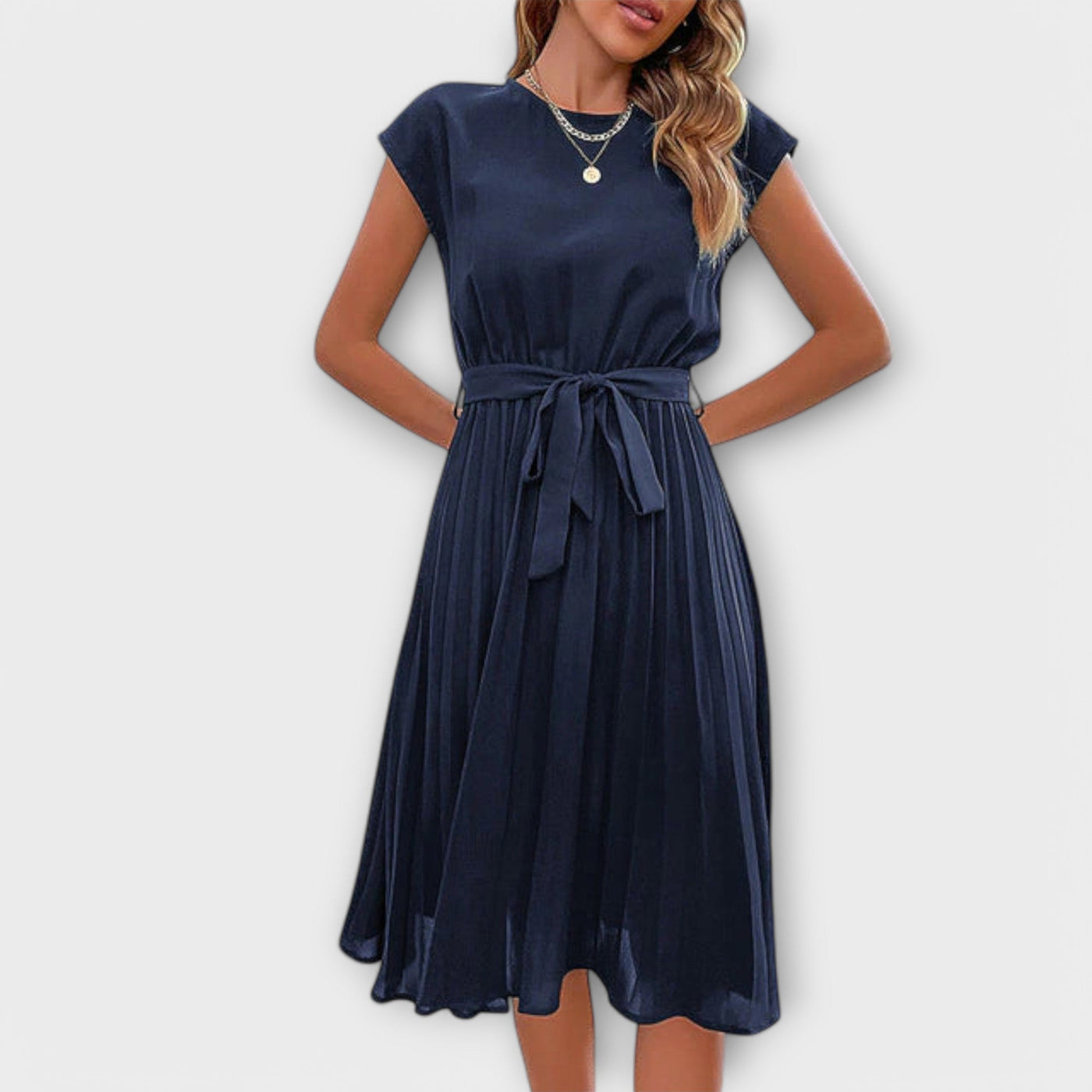 Claire – Robe Plissée Décontractée