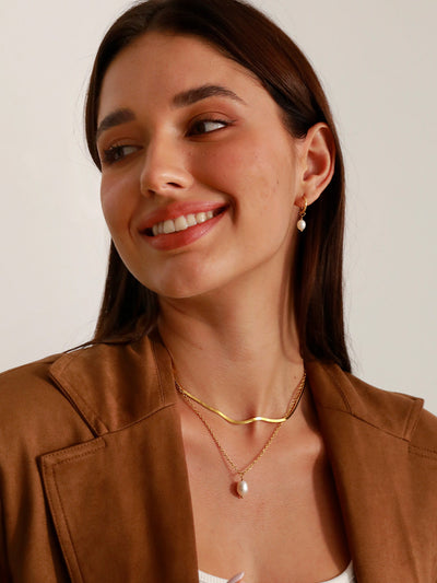 Simple Pearl Pendant – Collier avec Pendentif Perle