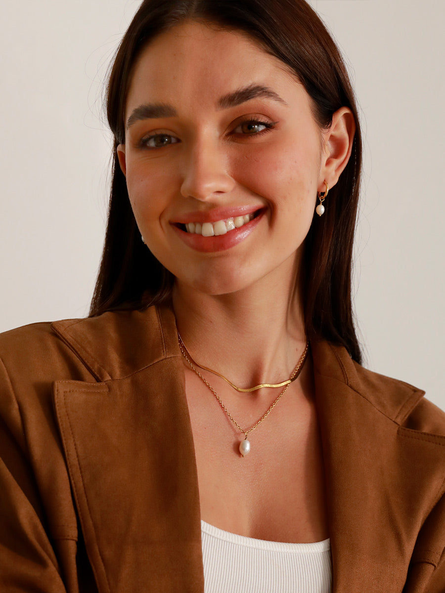 Simple Pearl Pendant – Collier avec Pendentif Perle