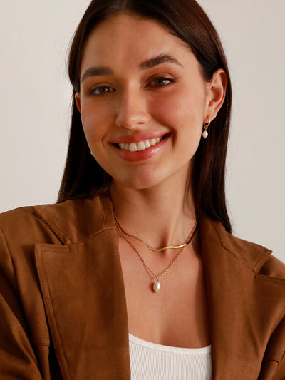 Simple Pearl Pendant – Collier avec Pendentif Perle