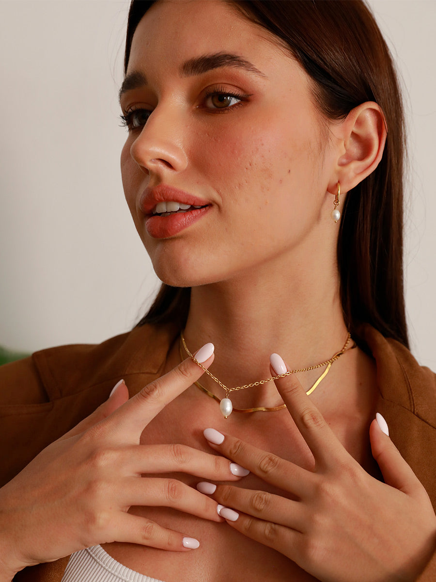 Simple Pearl Pendant – Collier avec Pendentif Perle