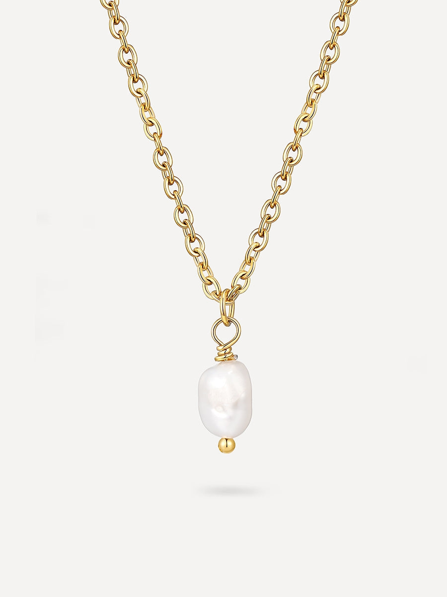 Simple Pearl Pendant – Collier avec Pendentif Perle