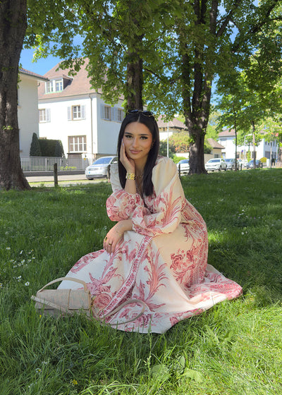 Soline - Robe longue à motif floral
