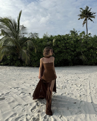 Valerie - Robe maxi asymétrique