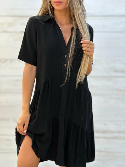 Josianne - Robe d'été décontractée en lin