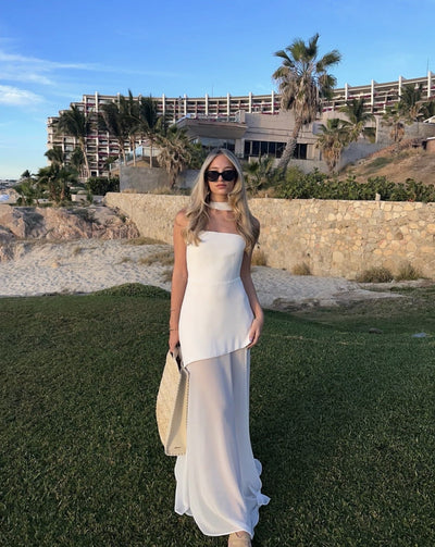 Valerie - Robe maxi asymétrique