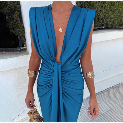 Isabelle – Robe de Soirée à Décolleté Plongeant