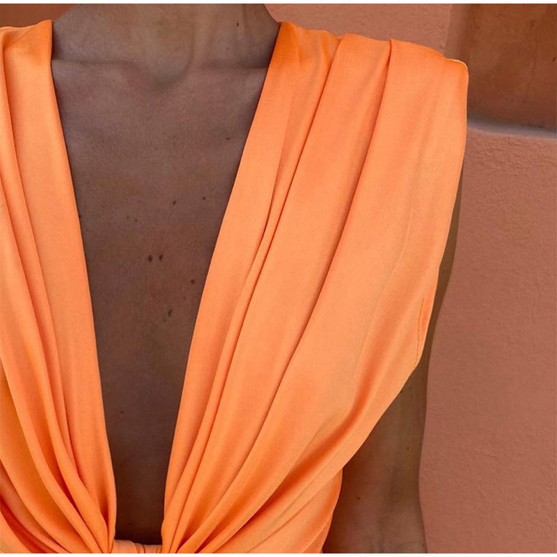 Isabelle – Robe de Soirée à Décolleté Plongeant