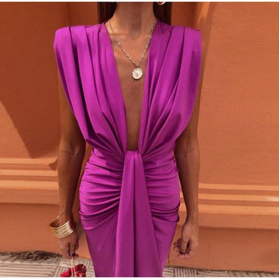 Isabelle – Robe de Soirée à Décolleté Plongeant