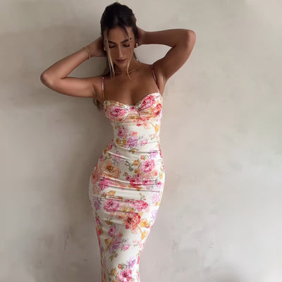 Beau - Robe longue fleurie d’été