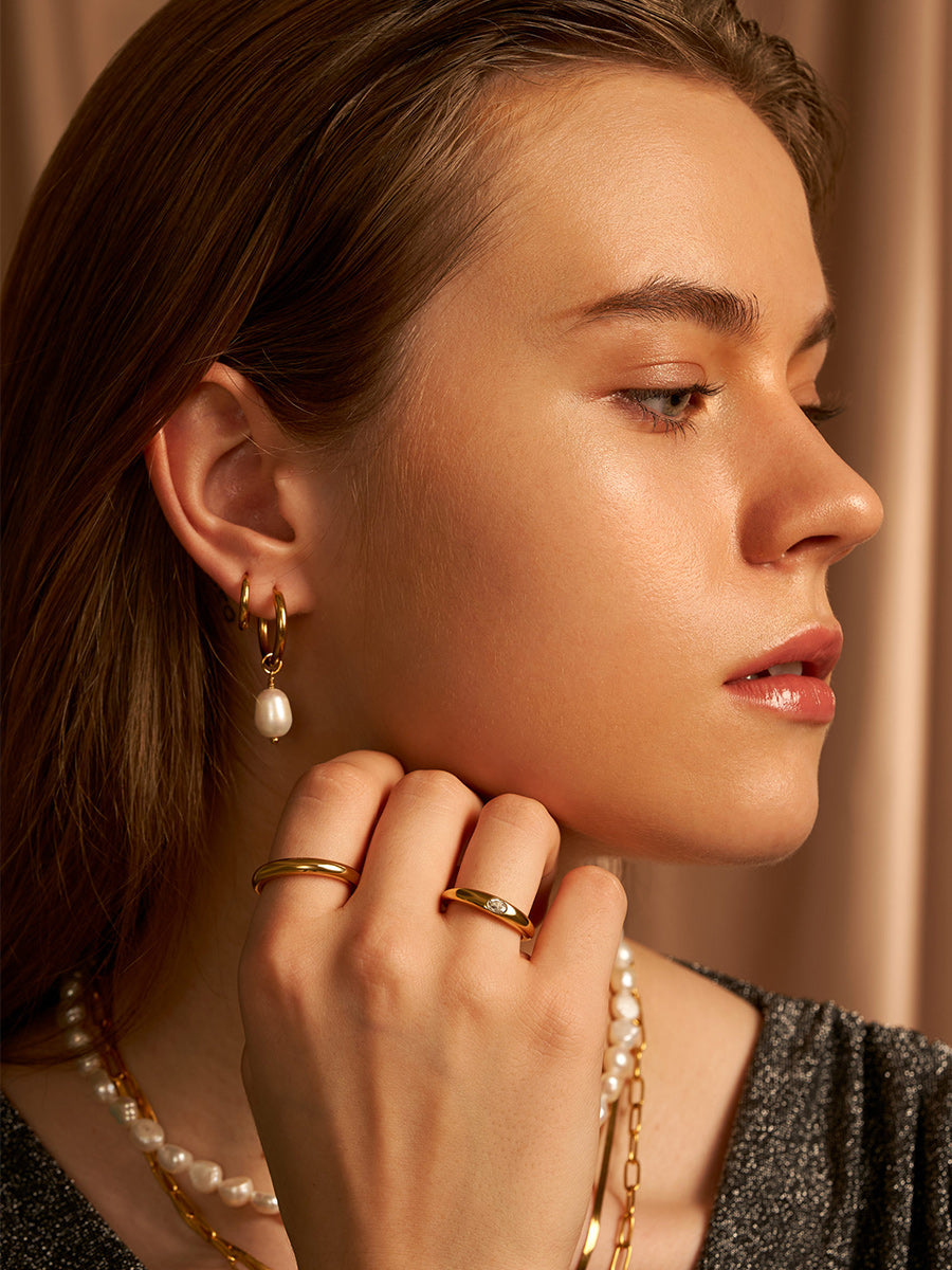 Boucles d’oreilles Modern Pearl