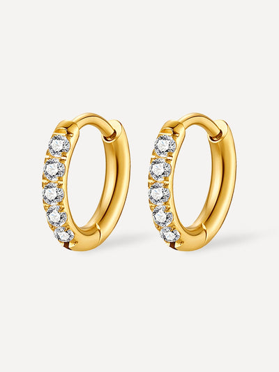 Créoles Crystalized Shine – Petites (12 mm)