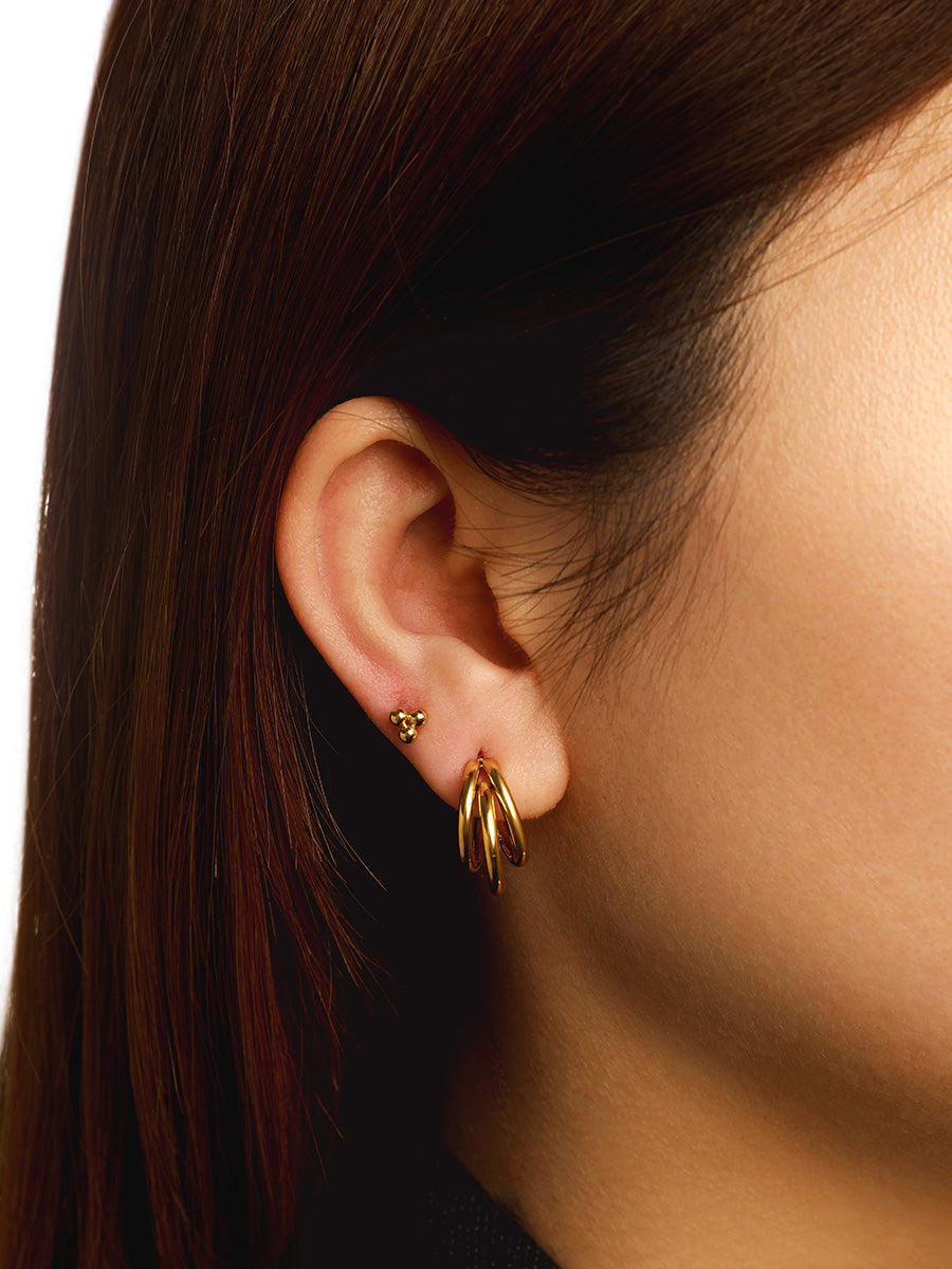 Hanging Trio – Mini boucles d’oreilles pendantes