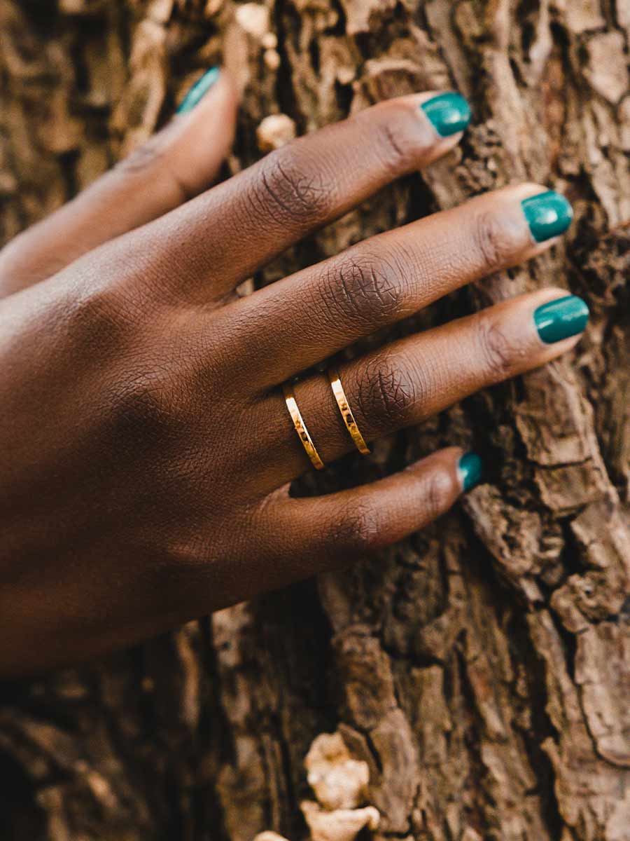 Double Ring – Bague moderne à deux anneaux