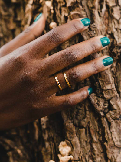 Double Ring – Bague moderne à deux anneaux
