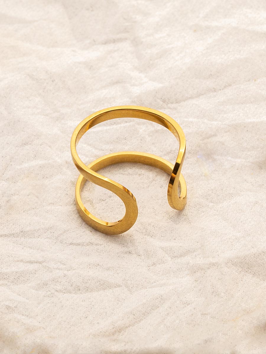 Double Ring – Bague moderne à deux anneaux