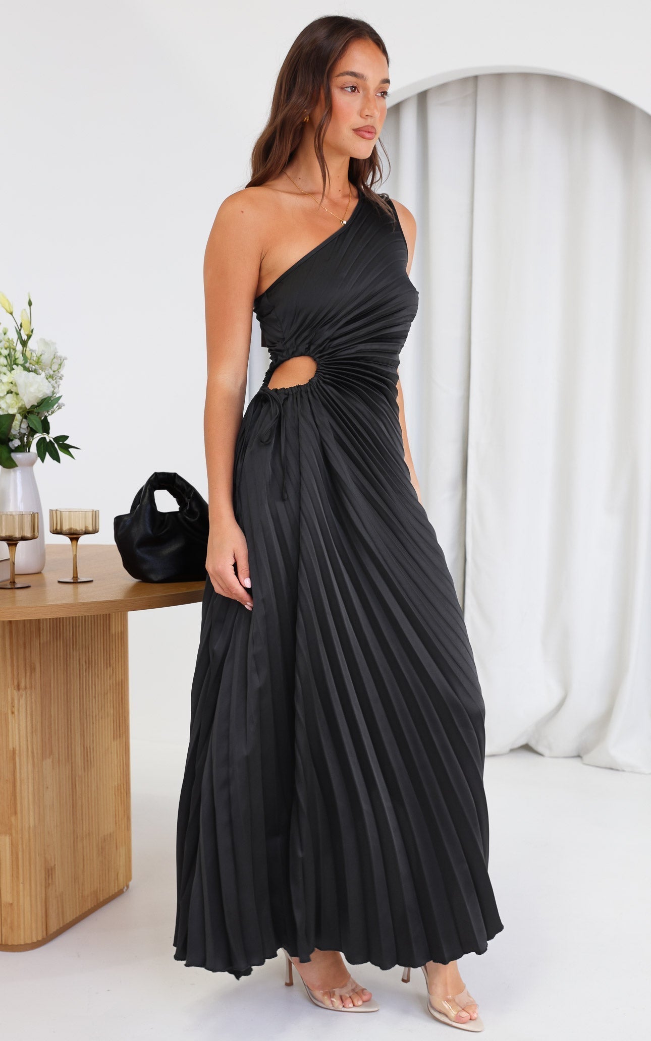 Rochelle – Robe longue noire