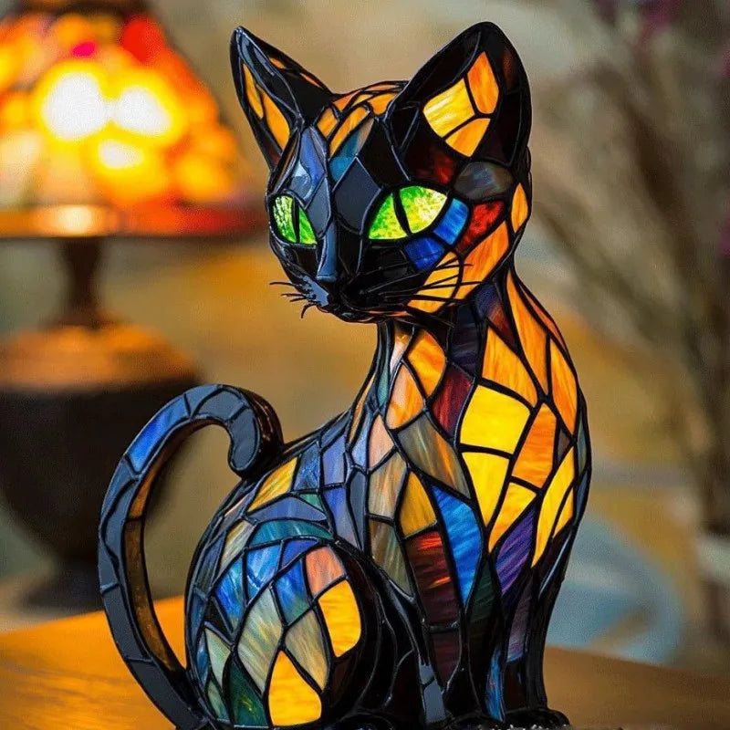 LumiChat - Lampe Chat Éclat Minuit