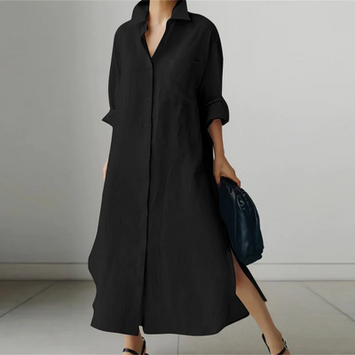 Marie - Robe chemise oversize décontractée