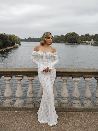 Belle - Robe Longue Élégante en Dentelle