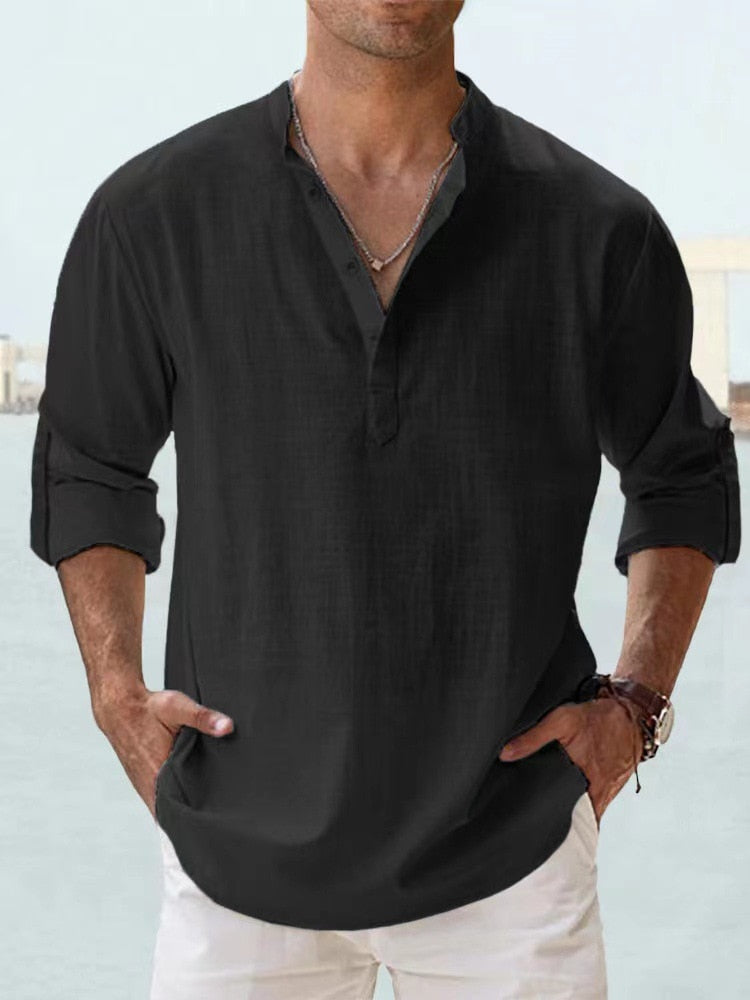 Mathieu – Chemise en lin respirant