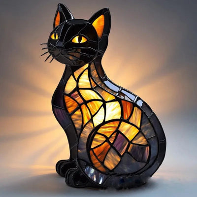 LumiChat - Lampe Chat Éclat Minuit