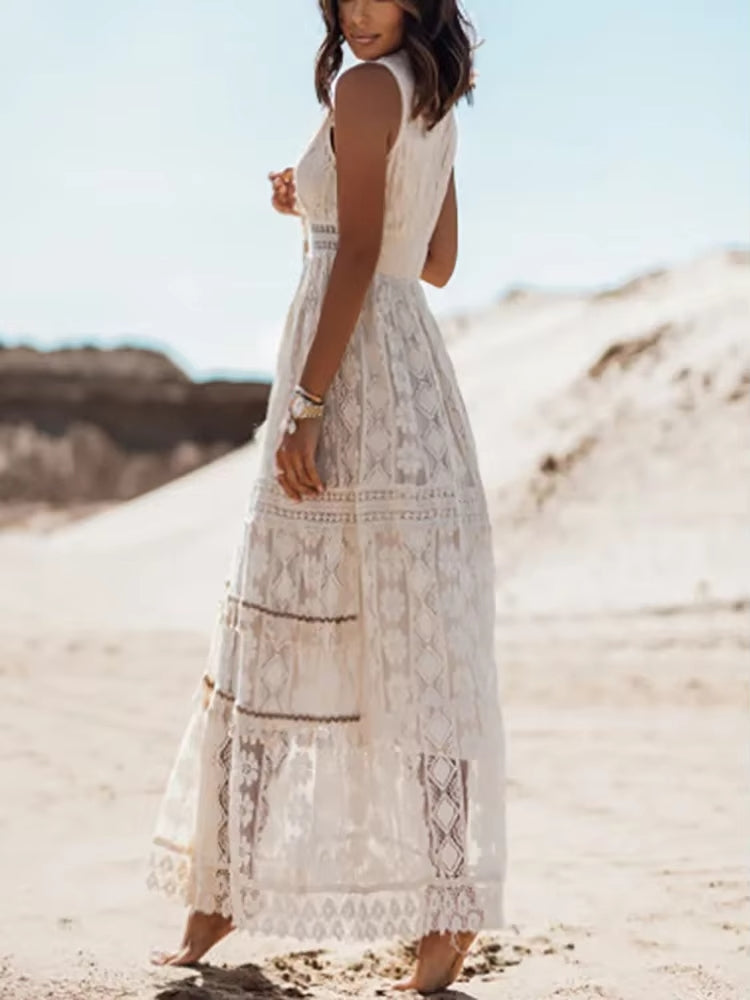 Nina - Robe Bohémienne de Luxe