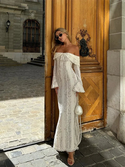 Belle - Robe Longue Élégante en Dentelle