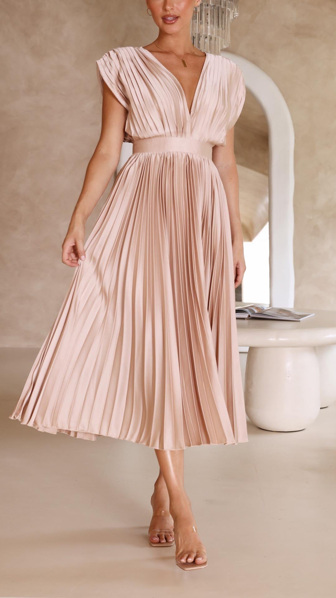 Alexis – Robe Élégante Plissée