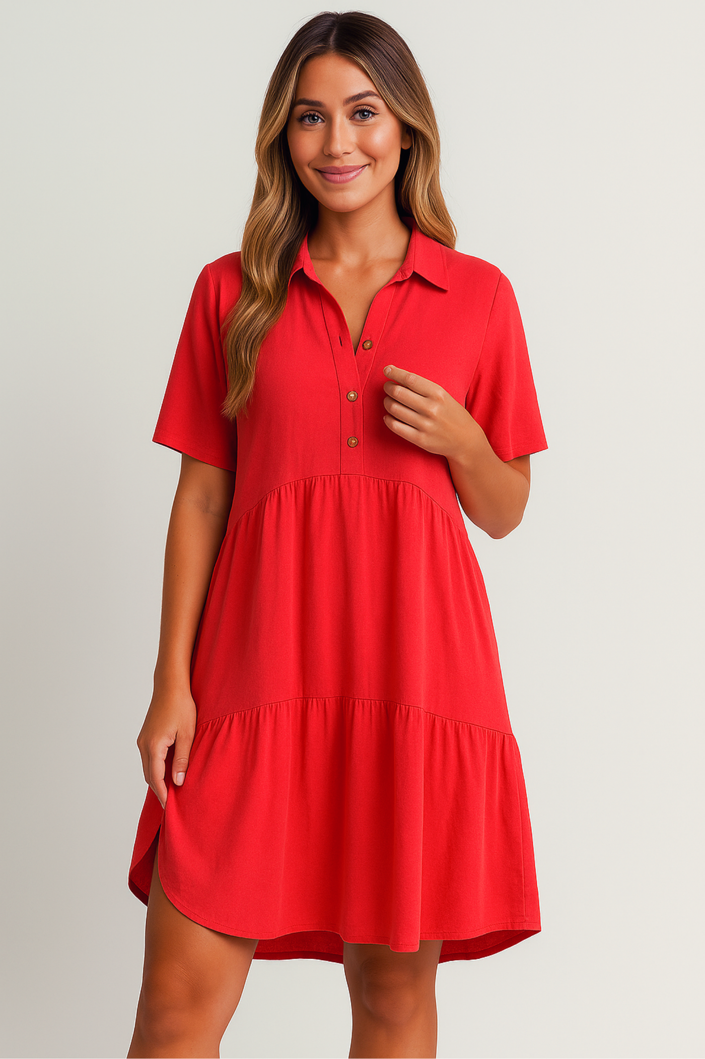 Josianne - Robe d'été décontractée en lin