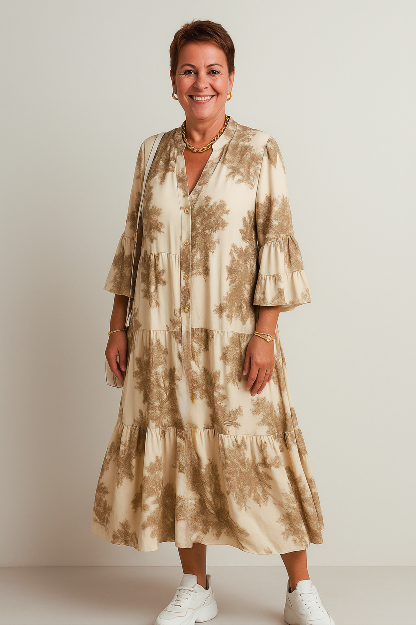 Helene - Robe élégante à coupe fluide