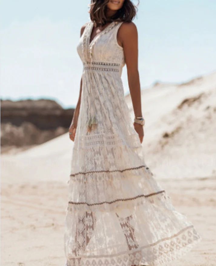 Nina - Robe Bohémienne de Luxe
