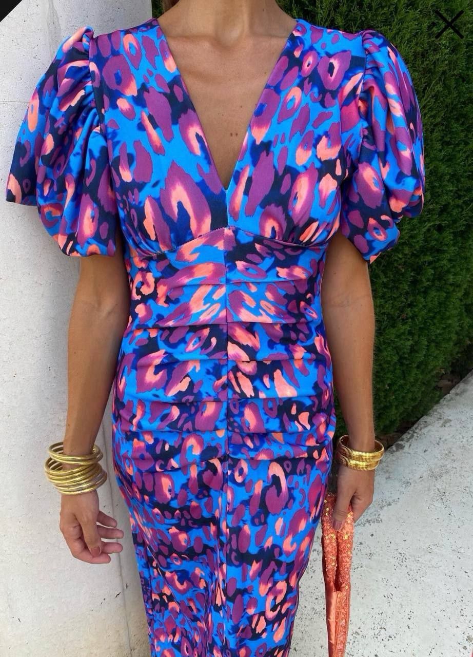 Marisol – Robe colorée à plis
