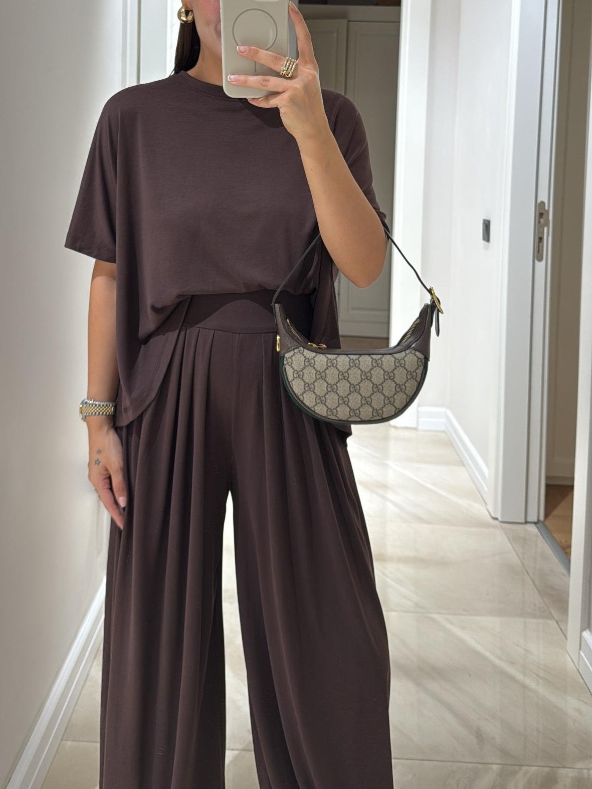 Livi - Ensemble ample deux pièces en tissu fluide